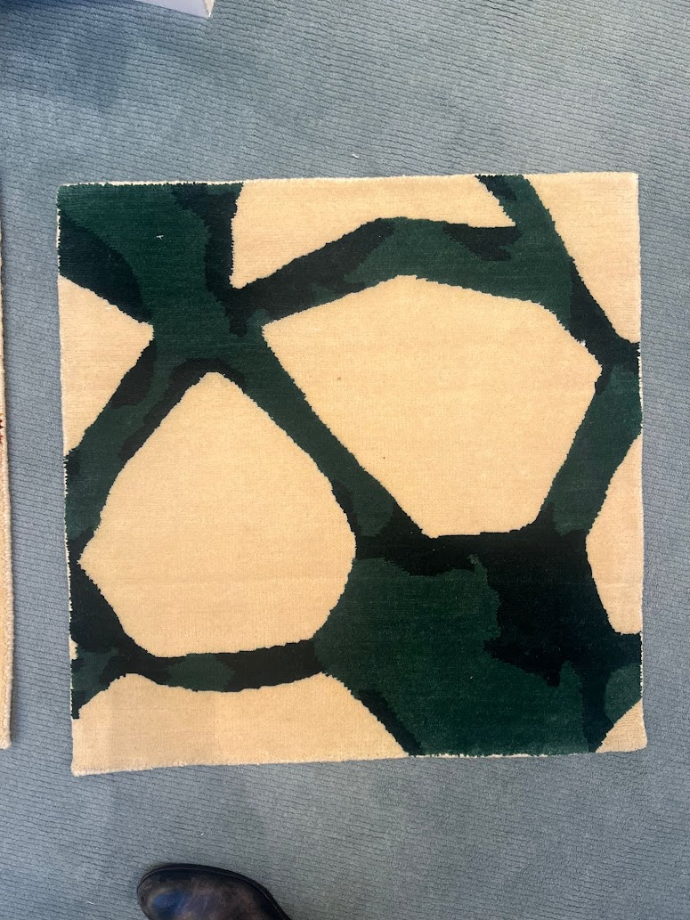 Échantillon de tuftage, vert — Munana Gatera