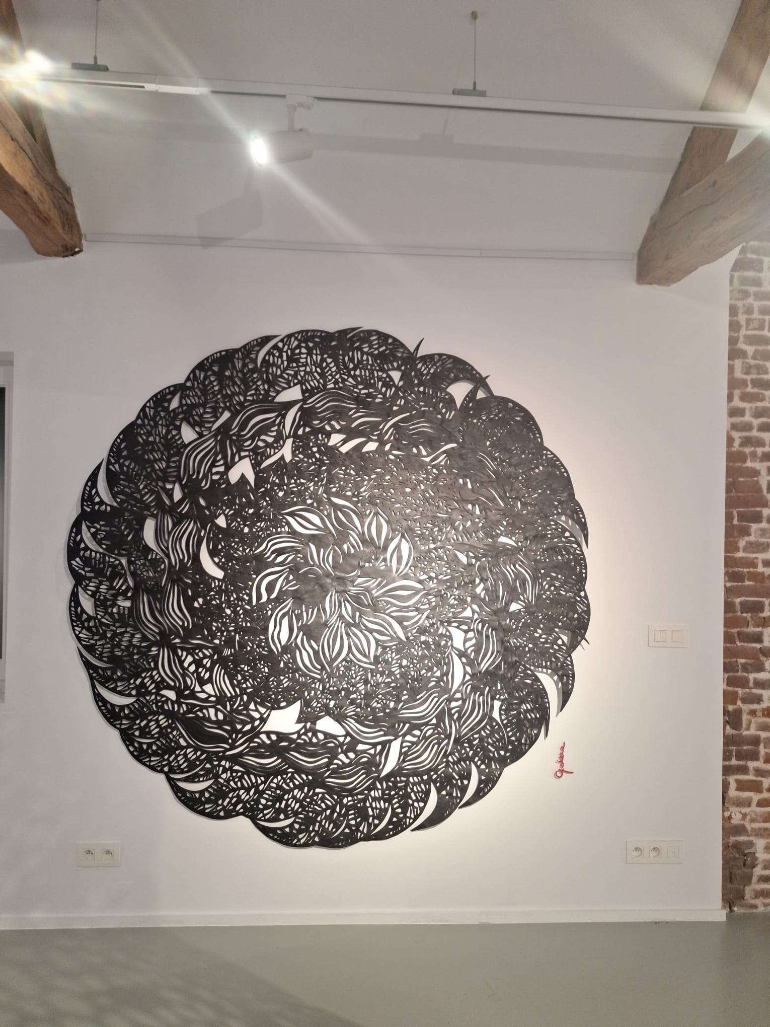 Untitled (black disc) — Munana Gatera