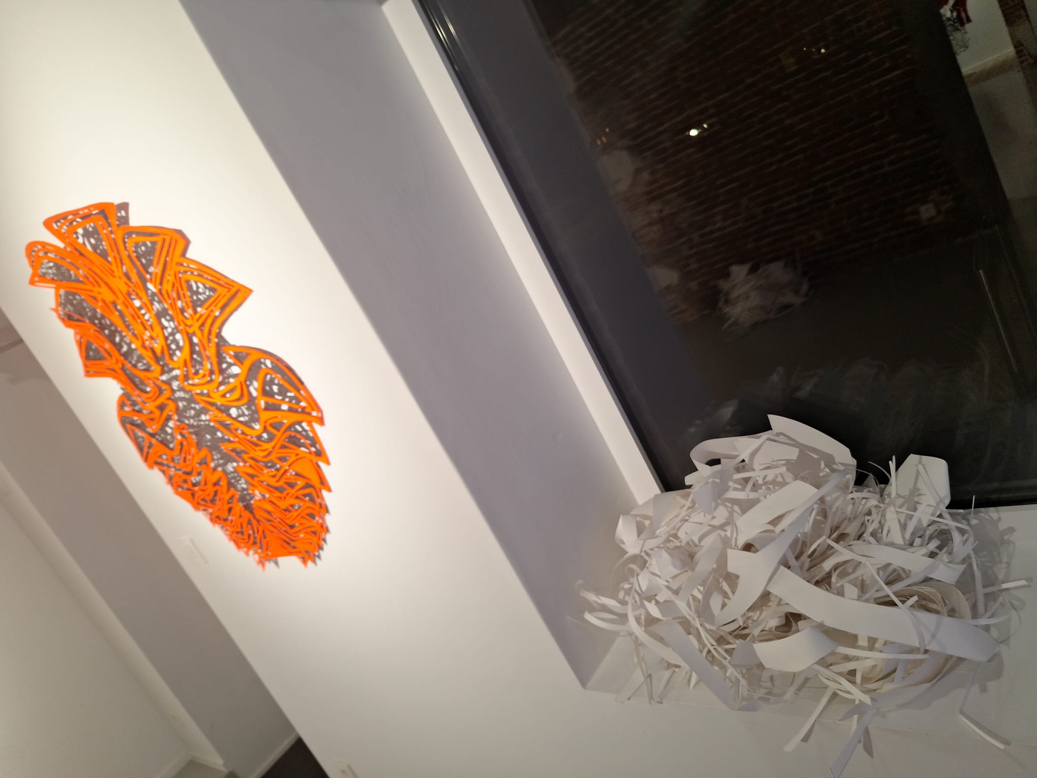Untitled (orange leaf) — Munana Gatera