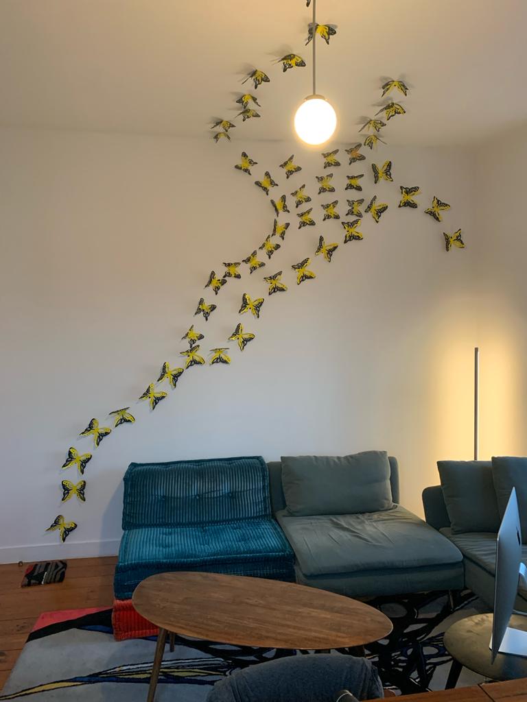 Butterflies (installed) — Munana Gatera