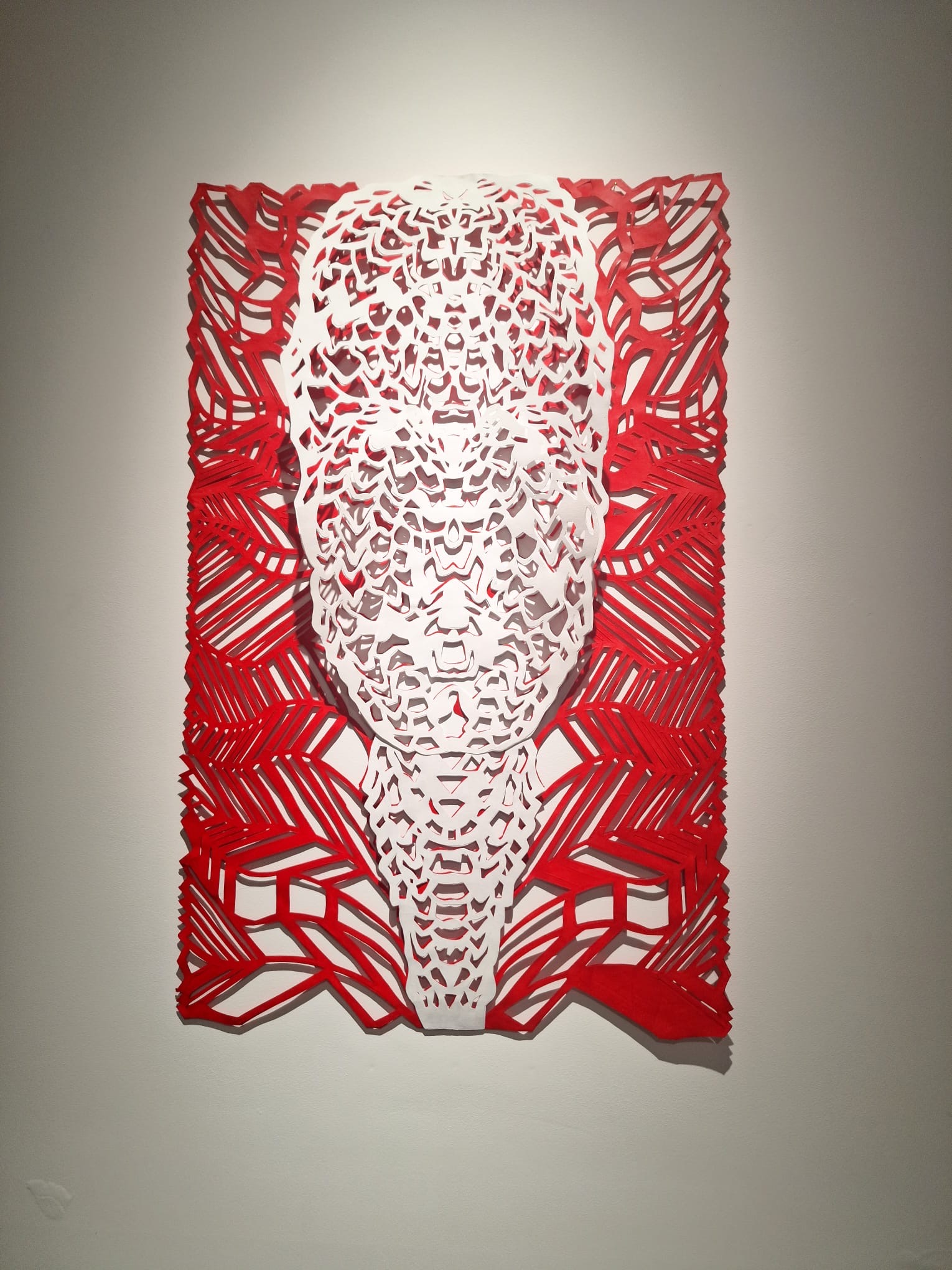 Untitled (red and white) — Munana Gatera